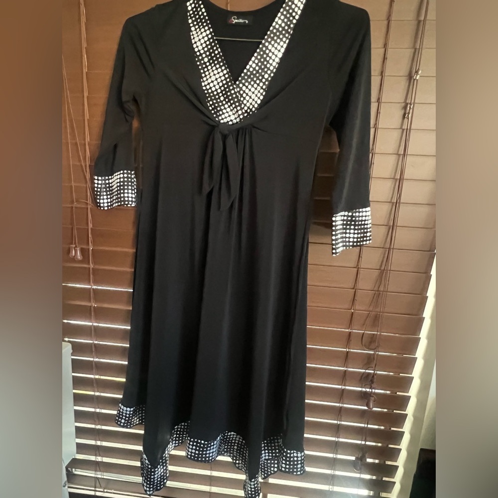 Speechless Black and White Polka Dot Dress